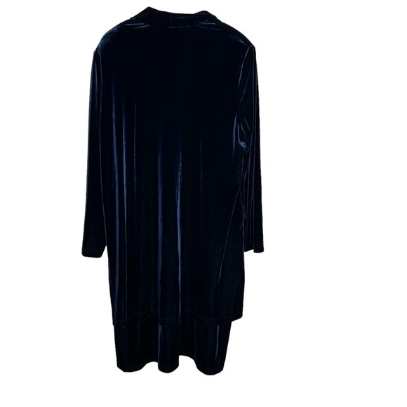 Ronnie Nicole 11 Women’s Blue Velvet Dress And Cardigan 22W Christmas New Years - Picture 5 of 5